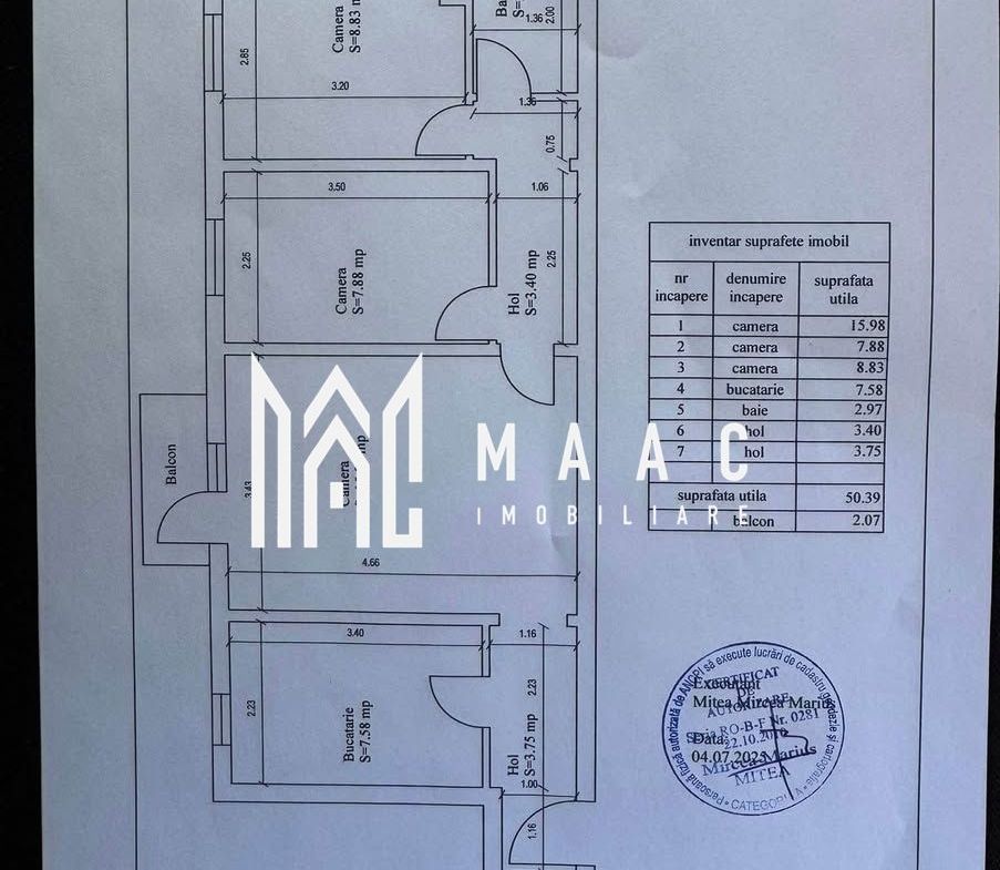 Apartament 3 camere | Bucatarie Separata | Balcon închis | Cedonia - foto 13