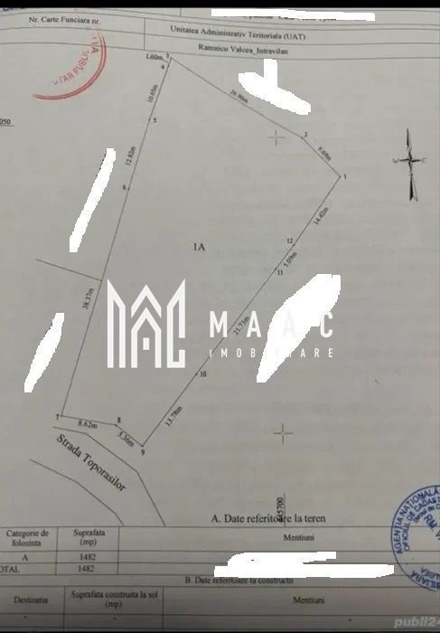 Teren intravilan Copacelu | 6km de centru Rm. Valcea