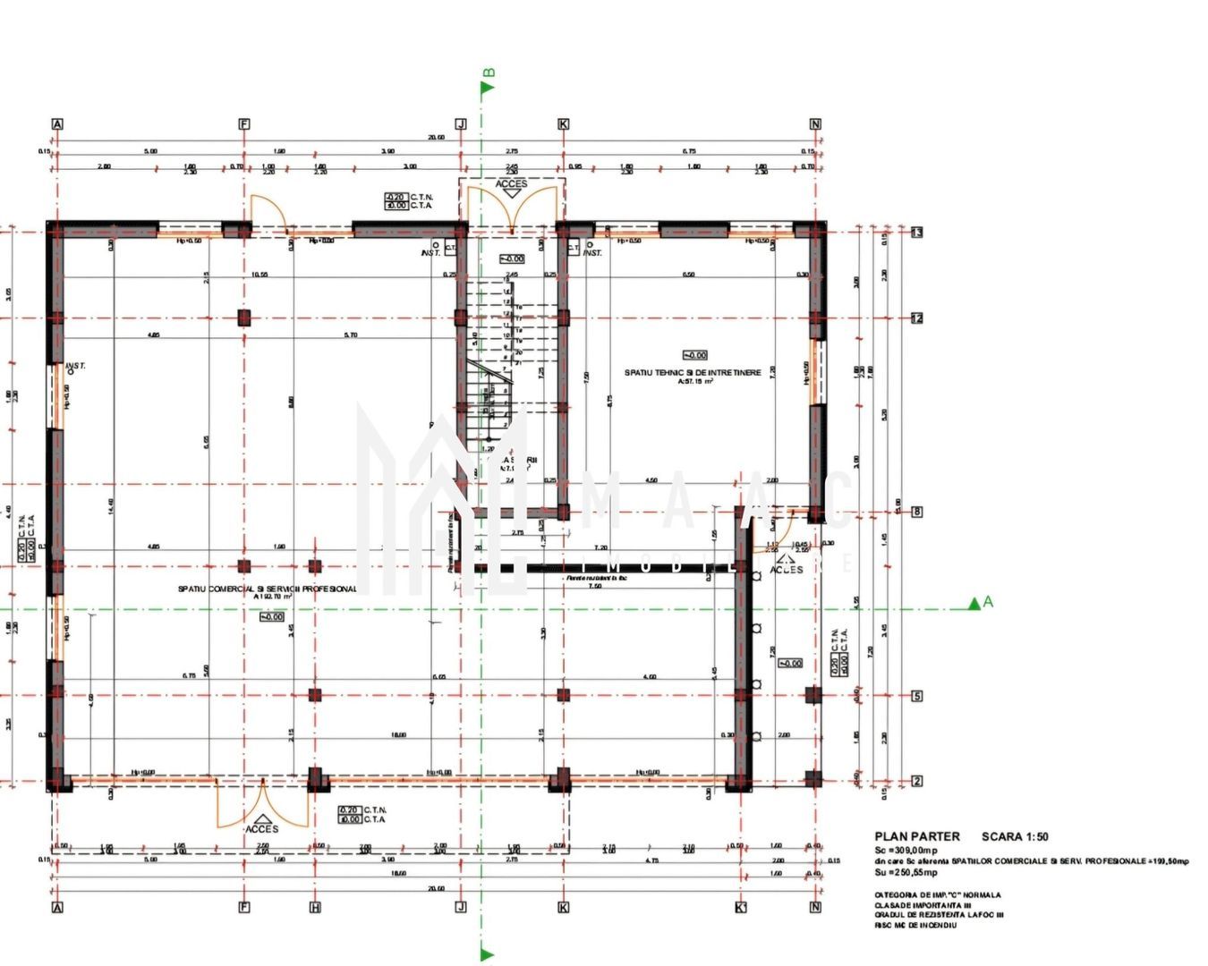 anBn-14750 Spatiu comercial | 193 mp utili | Cartierul Arhitectilor
