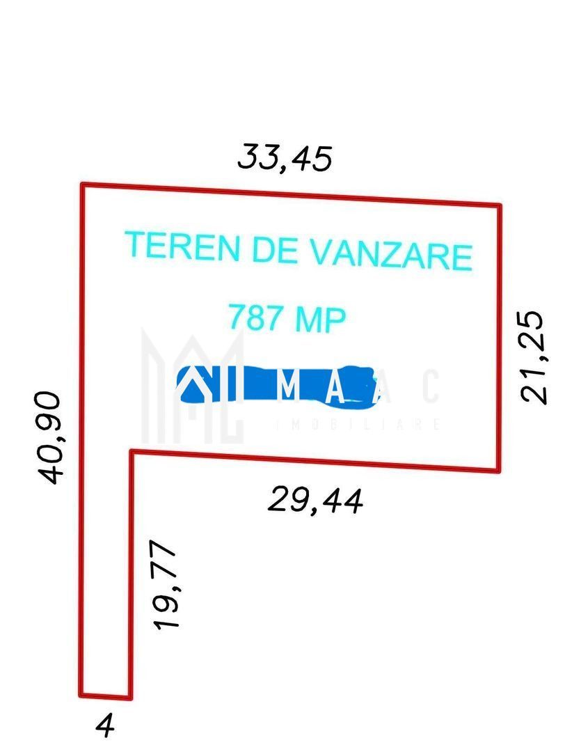 Teren | intravilan |  787 Mp |  Cristian |