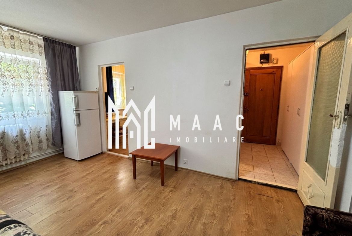 Garsonieră de închiriat | Valea Aurie, Sibiu | 28 mp, parter