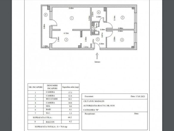 Apartament 3 Camere Decomandat – Confort 1 – Km 4-5, Constanța