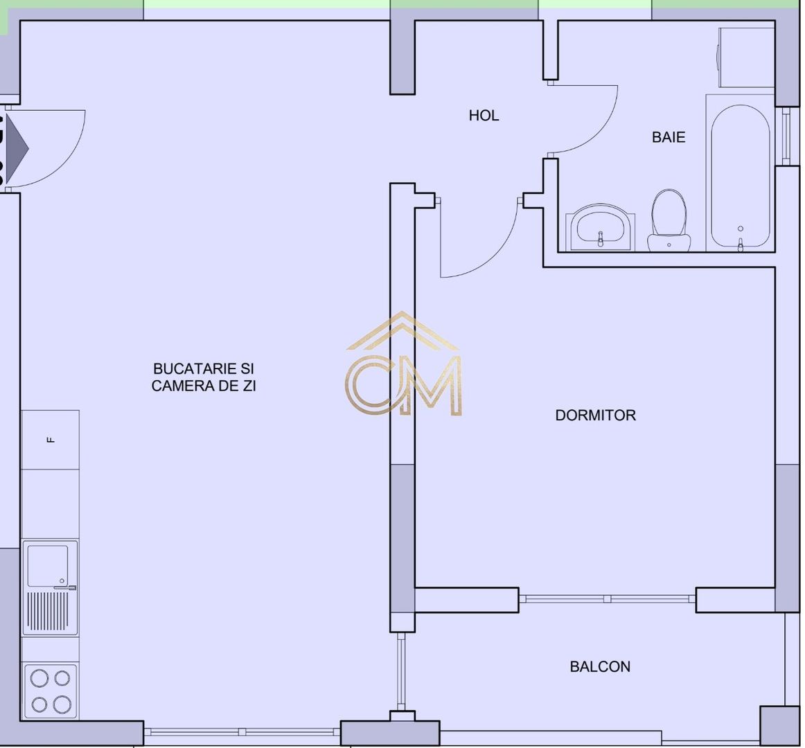 Aparatment 2 Camere-50MP-Etaj 1-Balcon-Selimbar