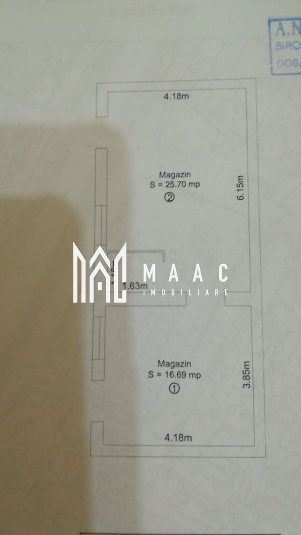 Spațiu comercial | 42,39MPU | Zona Centrală | Acces stradal