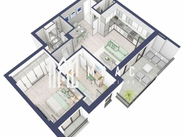 Apartament 3 camere | Balcoane 16.2 mp| Gradina ca. 63mp | Turnisor - foto 3