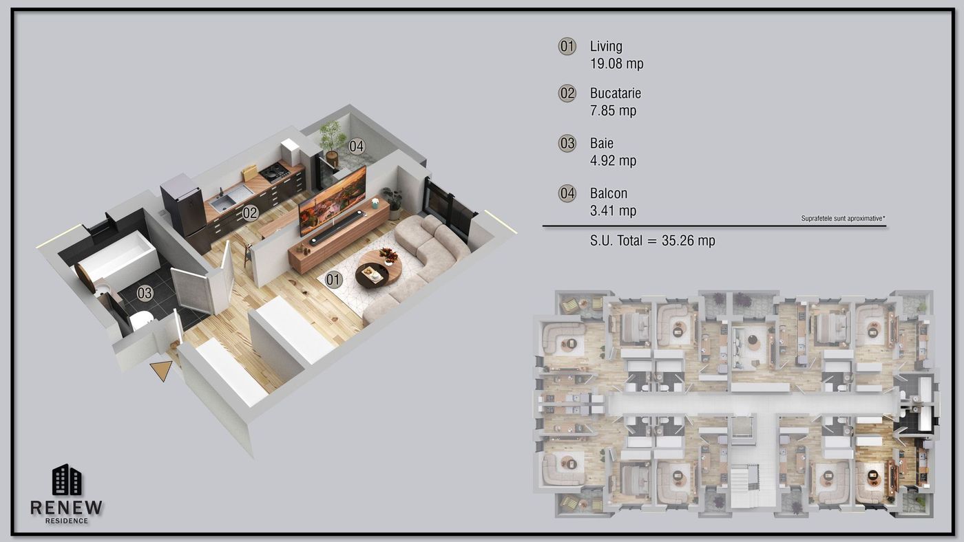 Garsoniera cartier Militari Residence - finalizare iunie 2026 - foto 7