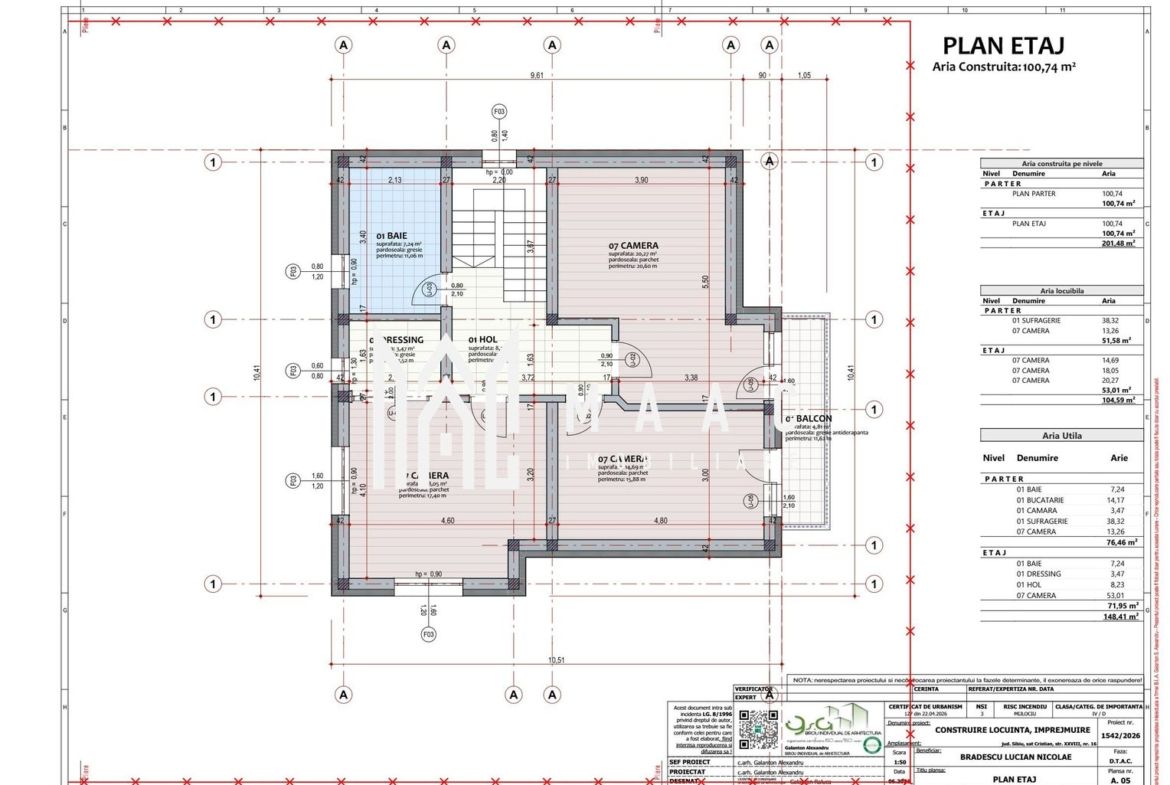 Casă individuală 4 camere | 148 mp utili | Teren 444 mp | Cristian