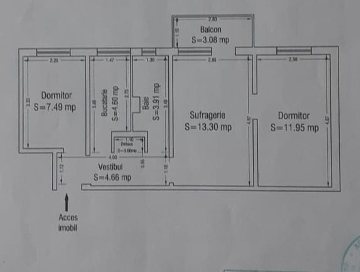 PREȚ REDUS – Apartament 3 Camere + Parcare + GAZE – Etaj 1 | Constanta