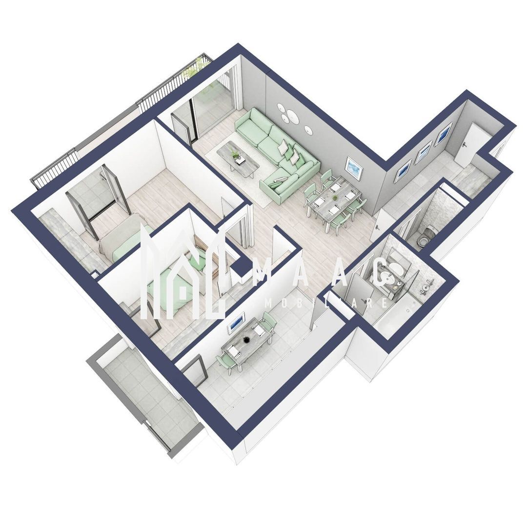 Apartament 3 camere | Balcoane 15.1 mp | Etaj 1 | Turnisor Apartament 3 camere | Balcoane 15.1 mp | Etaj 1 | Turnisor