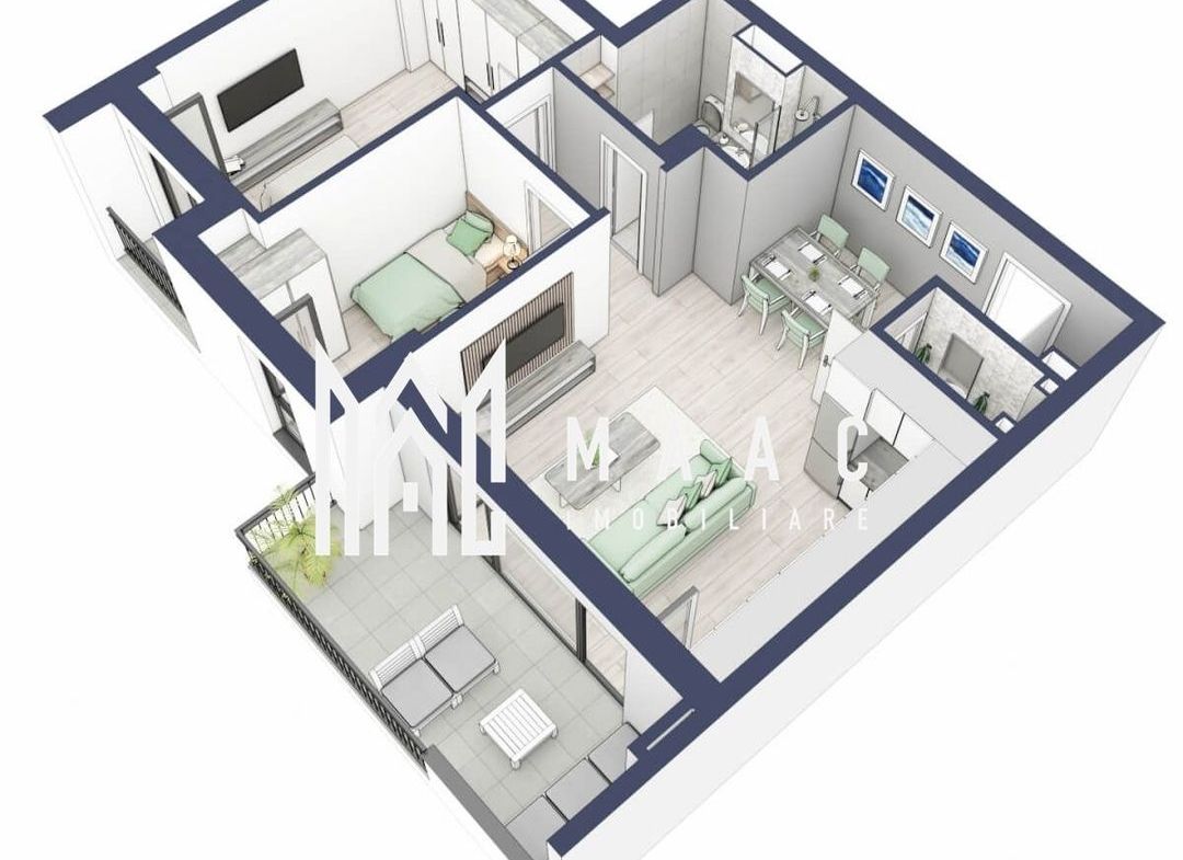 Apartament 3 camere | Balcoane 10.6 mp| Gradina ca. 84mp | Turnisor