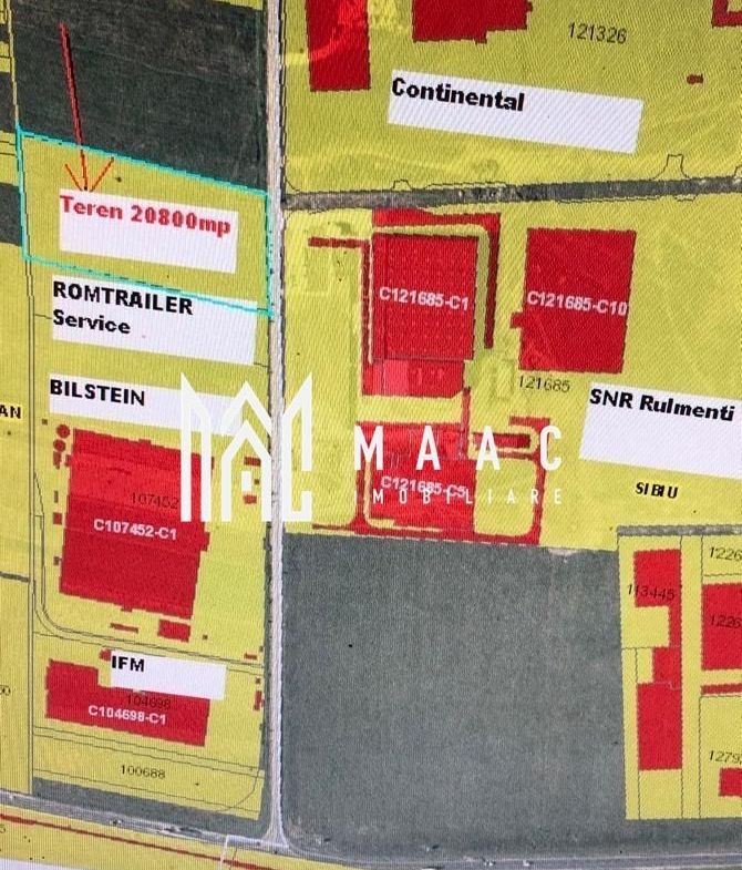 Teren intravilan 20.800 mp | Exterior Vest, Sibiu | deschidere 98 m - Imagine principala