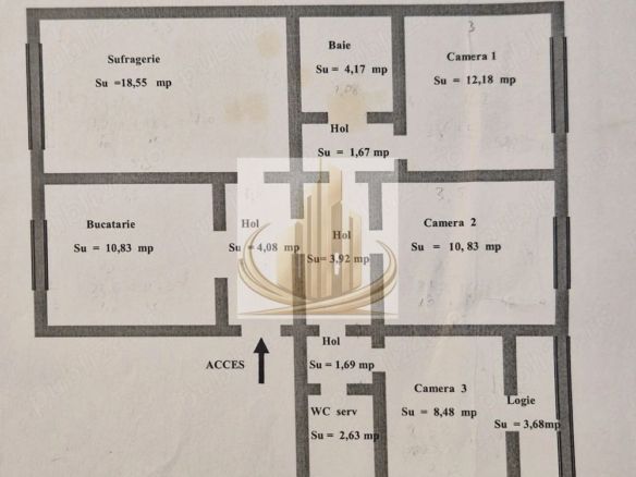 Apartament 4 camere decomandat, 82 mp, etaj 1, Aradului - foto 2