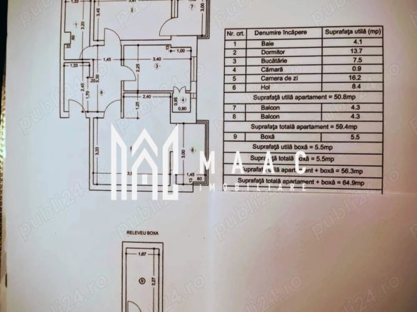 Apartament 2 camere de vânzare | Ultracentral, Vâlcea | 55 mp - foto 3