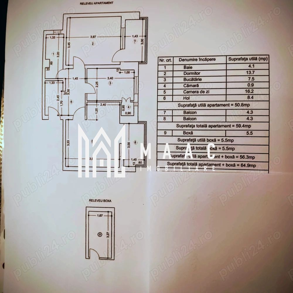 Apartament 2 camere de vânzare | Ultracentral, Vâlcea | 55 mp - foto 3