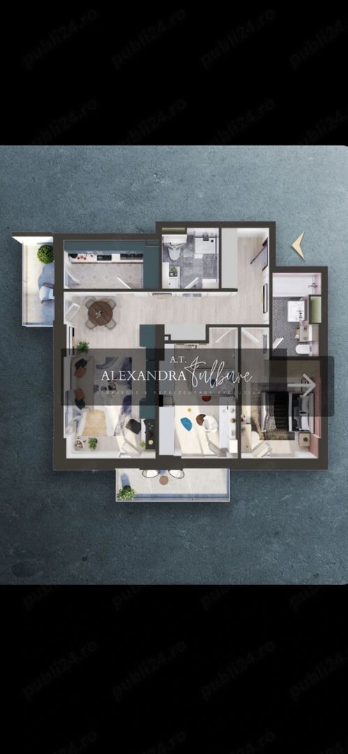 Apartament 3 camere decomandate, 2 bai, 2 balcoane, etaj intermediar - foto 6 Apartament 3 camere decomandate, 2 bai, 2 balcoane, etaj intermediar - foto 6