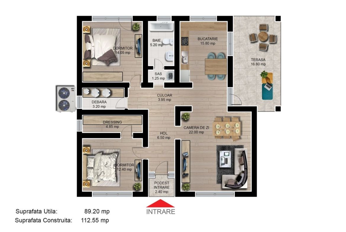 Casa individuala 3 camere finalizata/intabulata Cartier Izvor Tarlungeni Brasov - foto 7