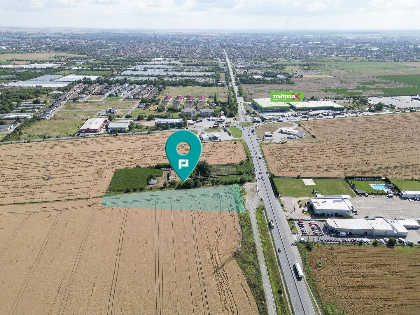 Teren 7653mp cu PUZ aprobat DN Arad Oradea - Imagine principala