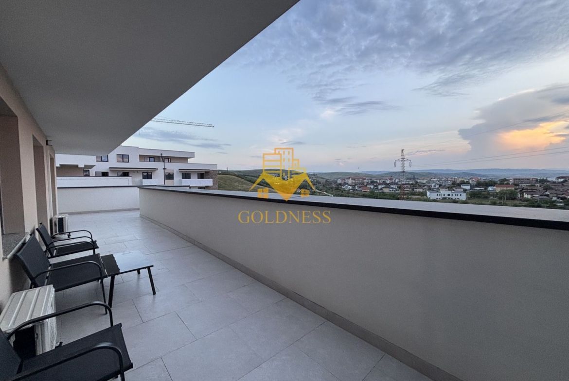 3 camere, modern, parcare, prima închiriere, terasă 46 mp, totul nou - foto 2