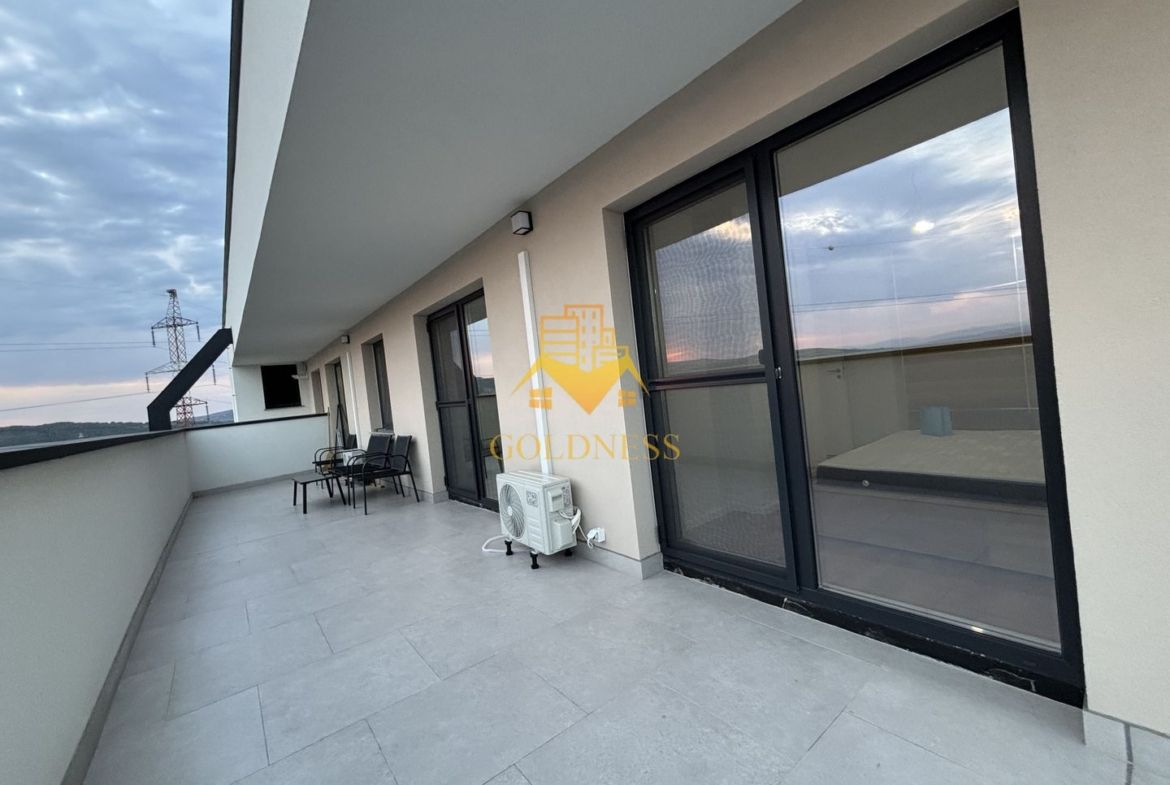 3 camere, modern, parcare, prima închiriere, terasă 46 mp, totul nou - foto 4