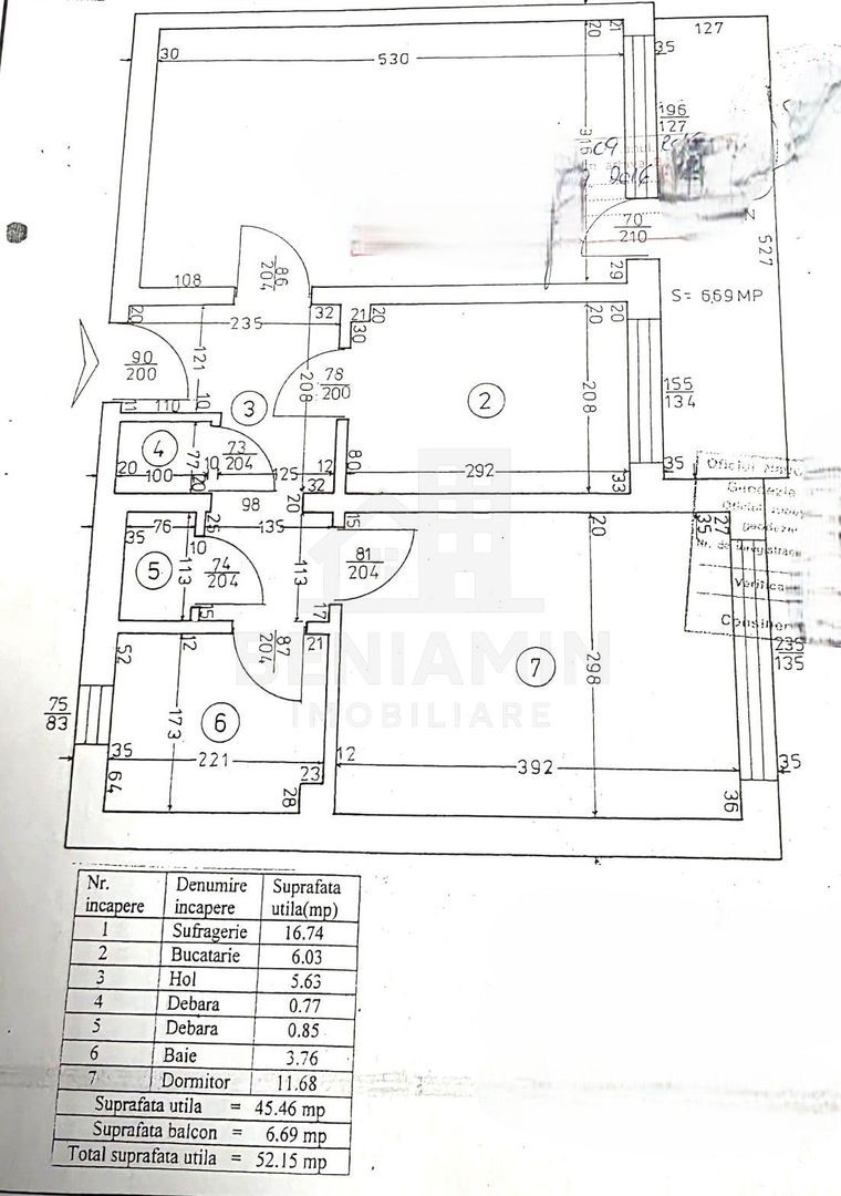 Apartament 2 camere decomandat 52mp Brazda, centrala proprie - foto 6