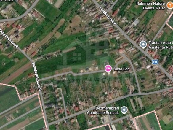 Teren intravilan Ghercesti 526mp-curent-apa-gaze-strada 11m latime - Imagine principala