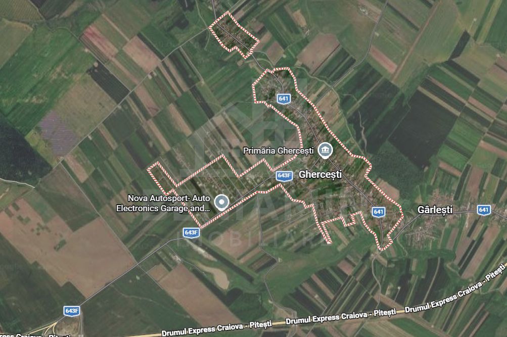 Teren intravilan Ghercesti 526mp-curent-apa-gaze-strada 11m latime - foto 2