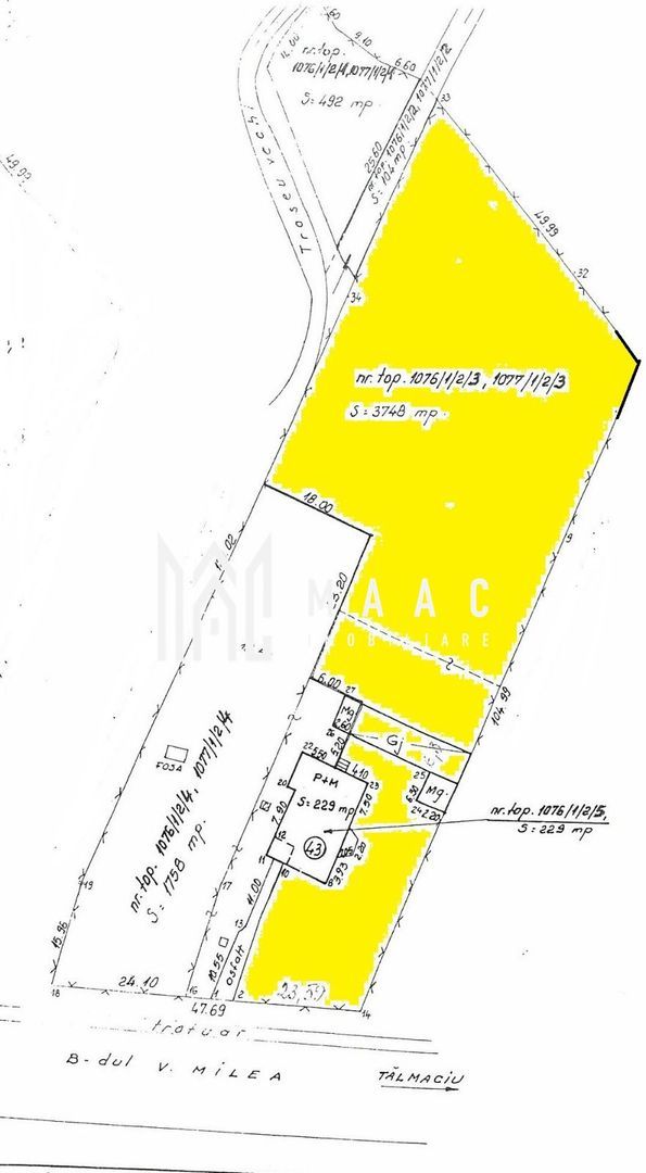 Teren intravilan 3500 mp | Vasile Aaron, Sibiu | construcții, acces direct - Imagine principala
