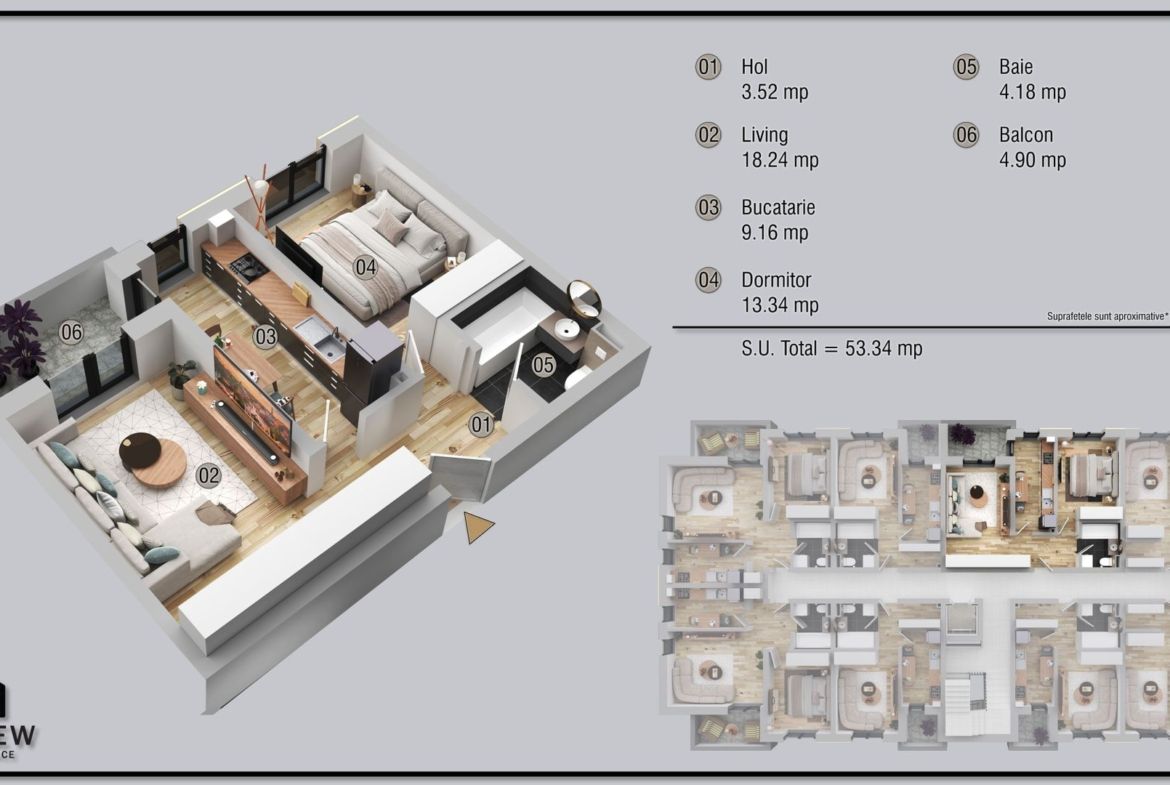 Apartament cu 2 camere iunie 2026 zona Militari Residence - foto 14