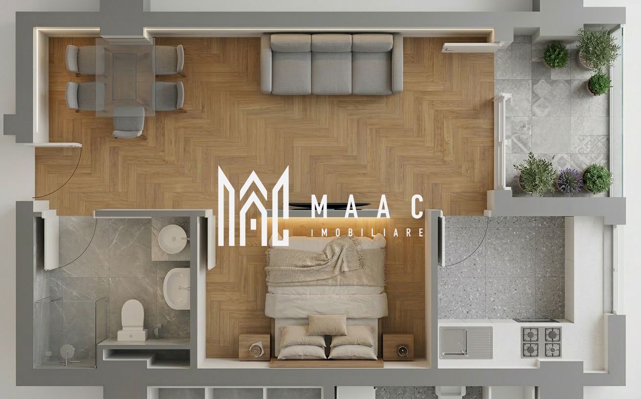 Apartament 1 cameră | 50,95MPU | Balcon |  Veterani - Imagine principala