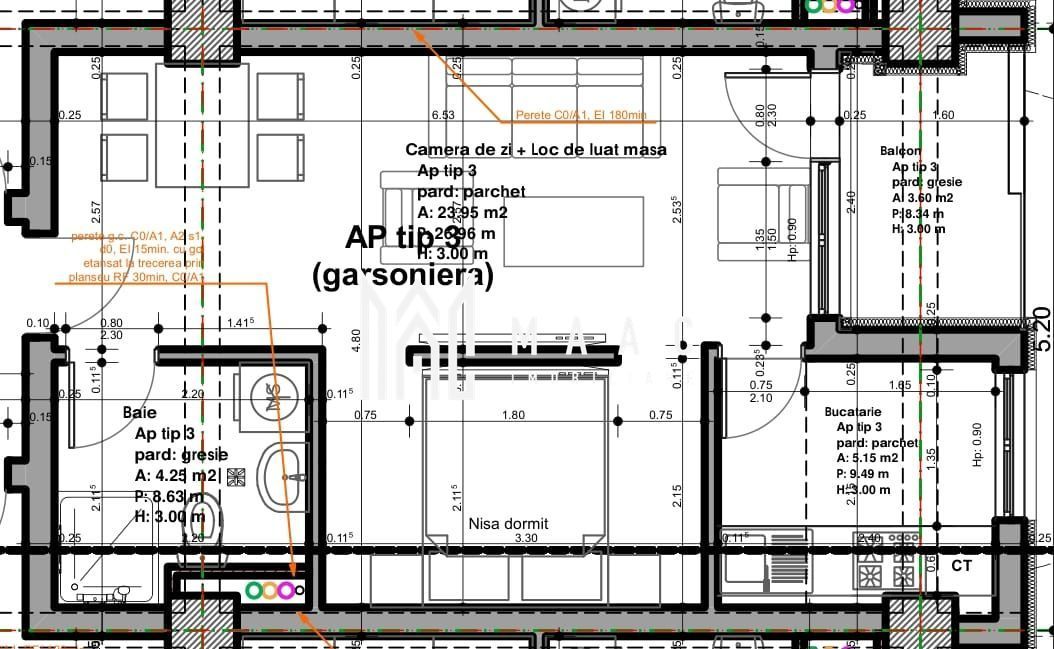 Apartament 1 cameră | 50,95MPU | Balcon |  Veterani - foto 6