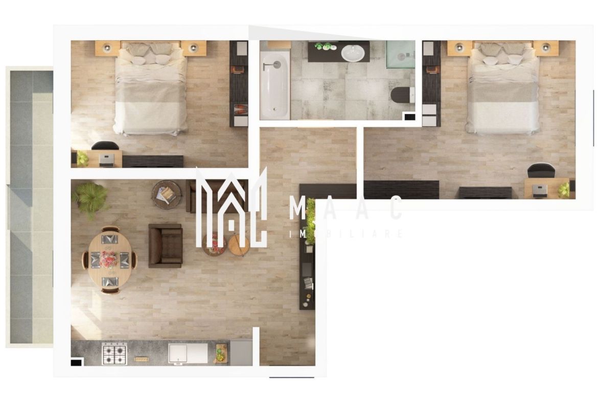 Apartament 3 Camere cu Grădină Privată – Ansamblu Nou - foto 8
