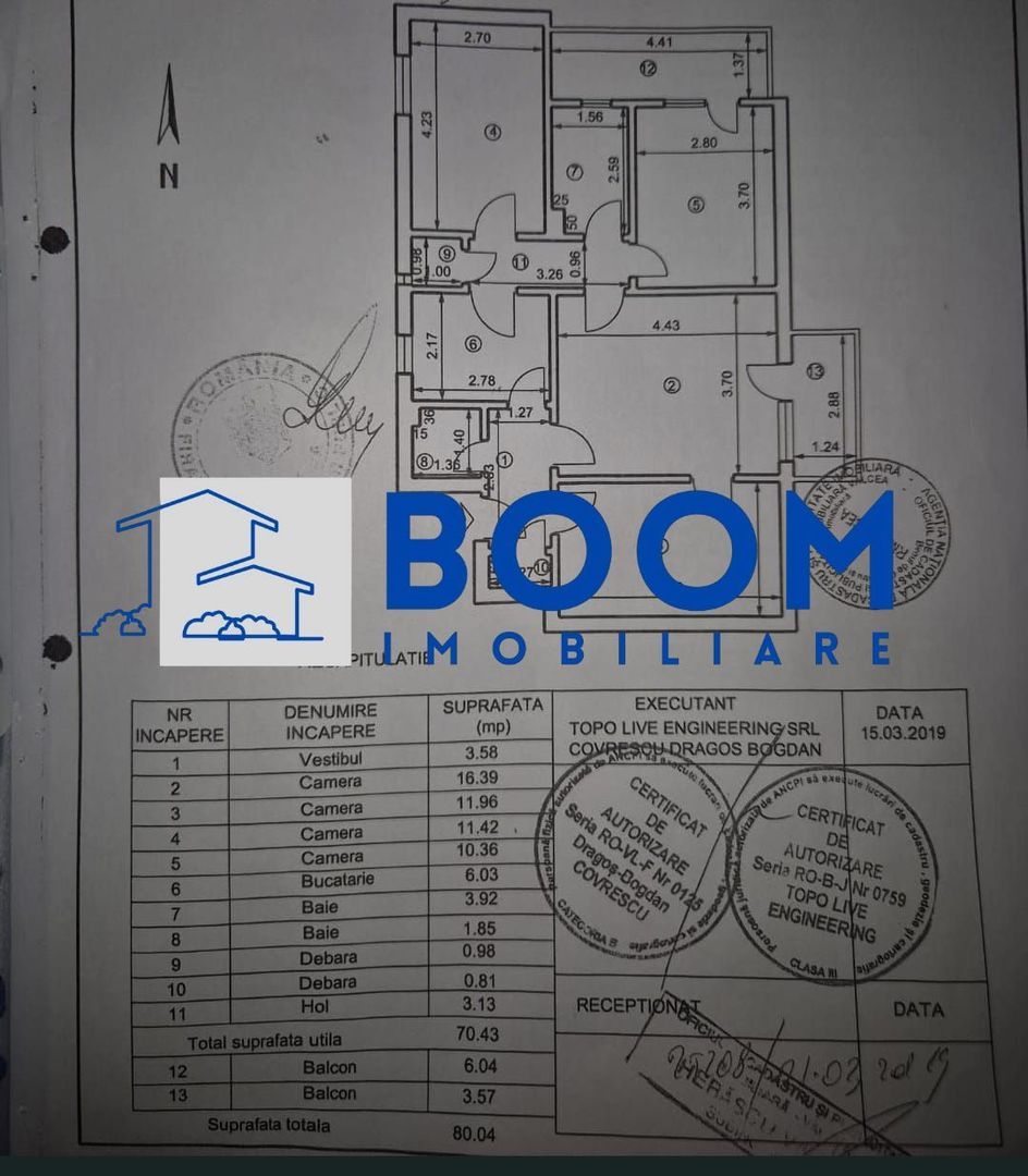 anBn-339 Apartament 4 camere decomandat | Traian, Râmnicu Vâlcea | 70,43 mp, etaj 4