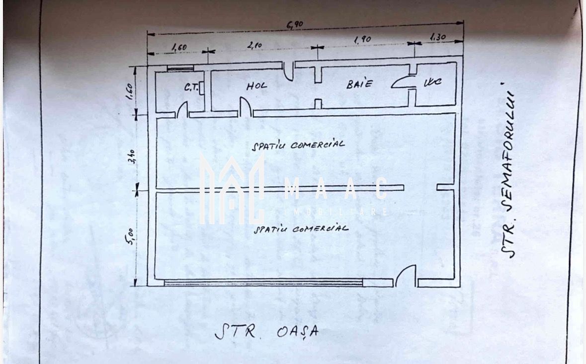 Spatiu comercial I VAD I 69 mpu I 7m front I Vasile Aaron - foto 2 Spatiu comercial I VAD I 69 mpu I 7m front I Vasile Aaron - foto 2