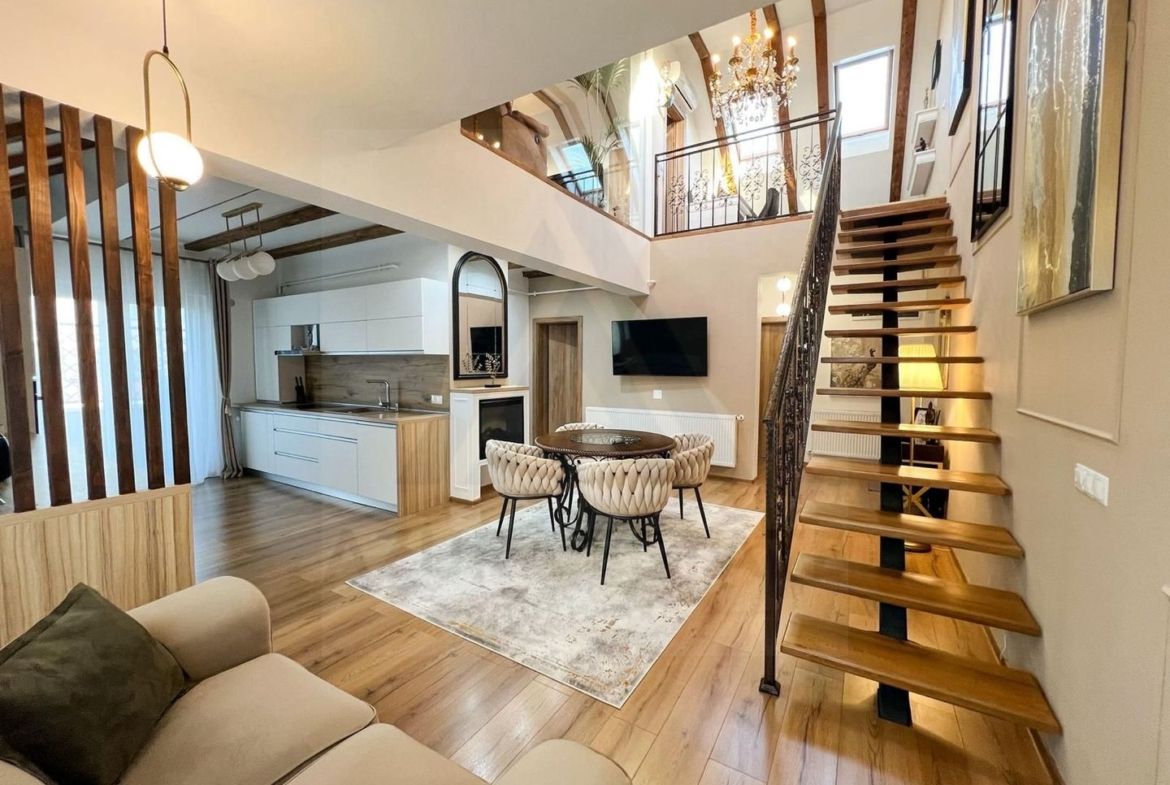 Penthouse lux 122 mp utili 4 camere 3 bai etaj 2 in Arhitectilor - foto 2