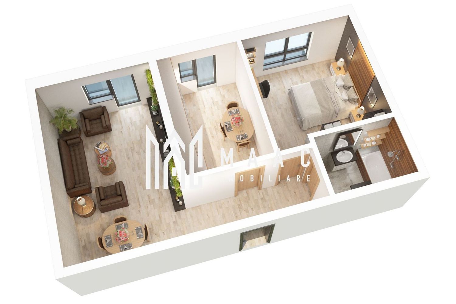 Direct dezvoltator | Apartament 2 camere | Etaj 2 |  Predare 2026 - foto 3