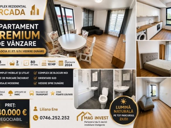 Apartament modern cu 3 camere – Complex Arcada