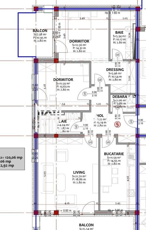 Apartament 3 camere | Curte 60 MP | Parcare | Selimbar - foto 10