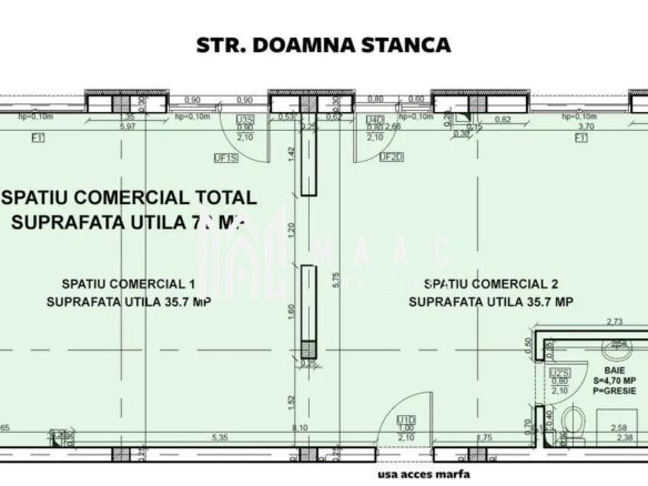 Spatiu Comercial I Parcare I 4 Vitrine I Doamna Stanca