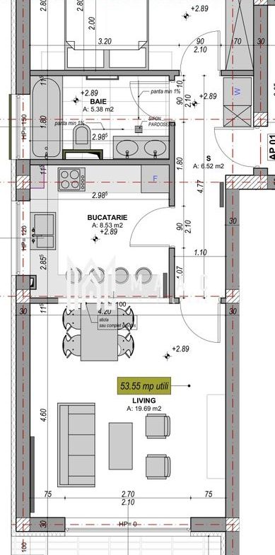 Apartament 2 camere finisat la cheie I 54 mp I Balcon I Parcare - foto 13
