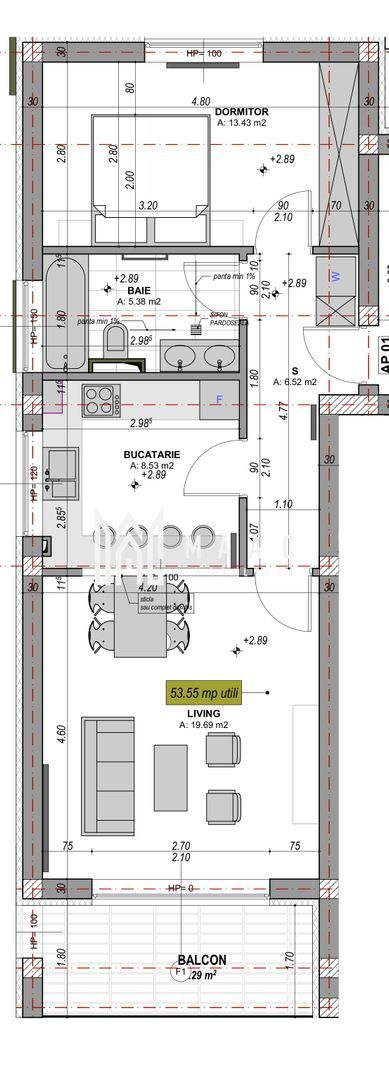 Apartament 2 camere finisat la cheie I 54 mp I Balcon I Parcare - foto 13