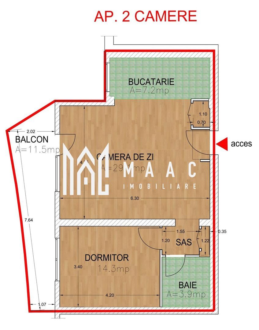Apartament 2 camere I Balcon I Nou I Lift I Hipodrom - foto 6