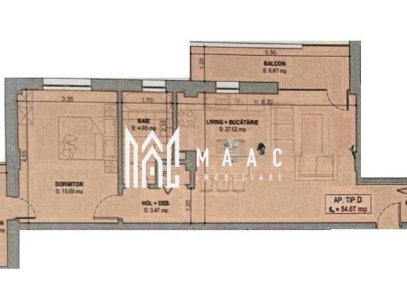 Apartament rezidențial I 2 camere I Parcare I Selgros - foto 2