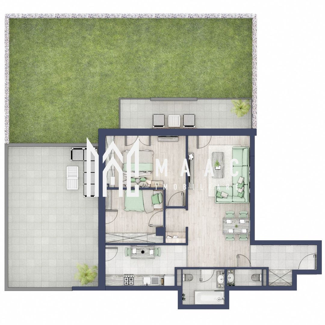 Apartament 3 camere | Balcoane 11.8 mp | Gradica ca. 107mp | Turnisor - Imagine principala