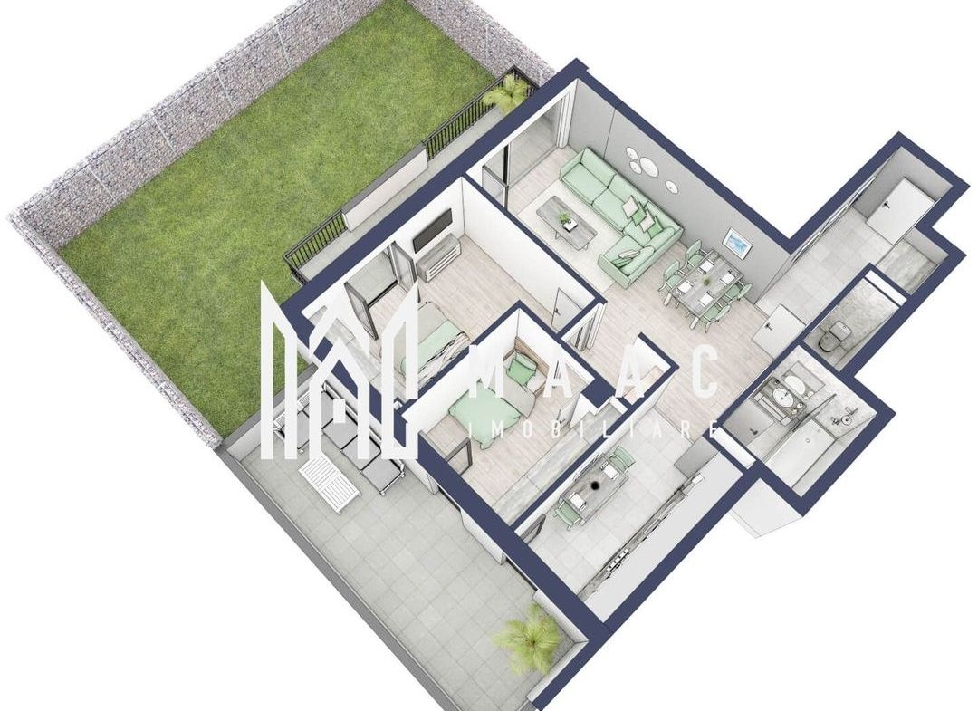 Apartament 3 camere | Balcoane 11.8 mp | Gradica ca. 107mp | Turnisor - foto 6
