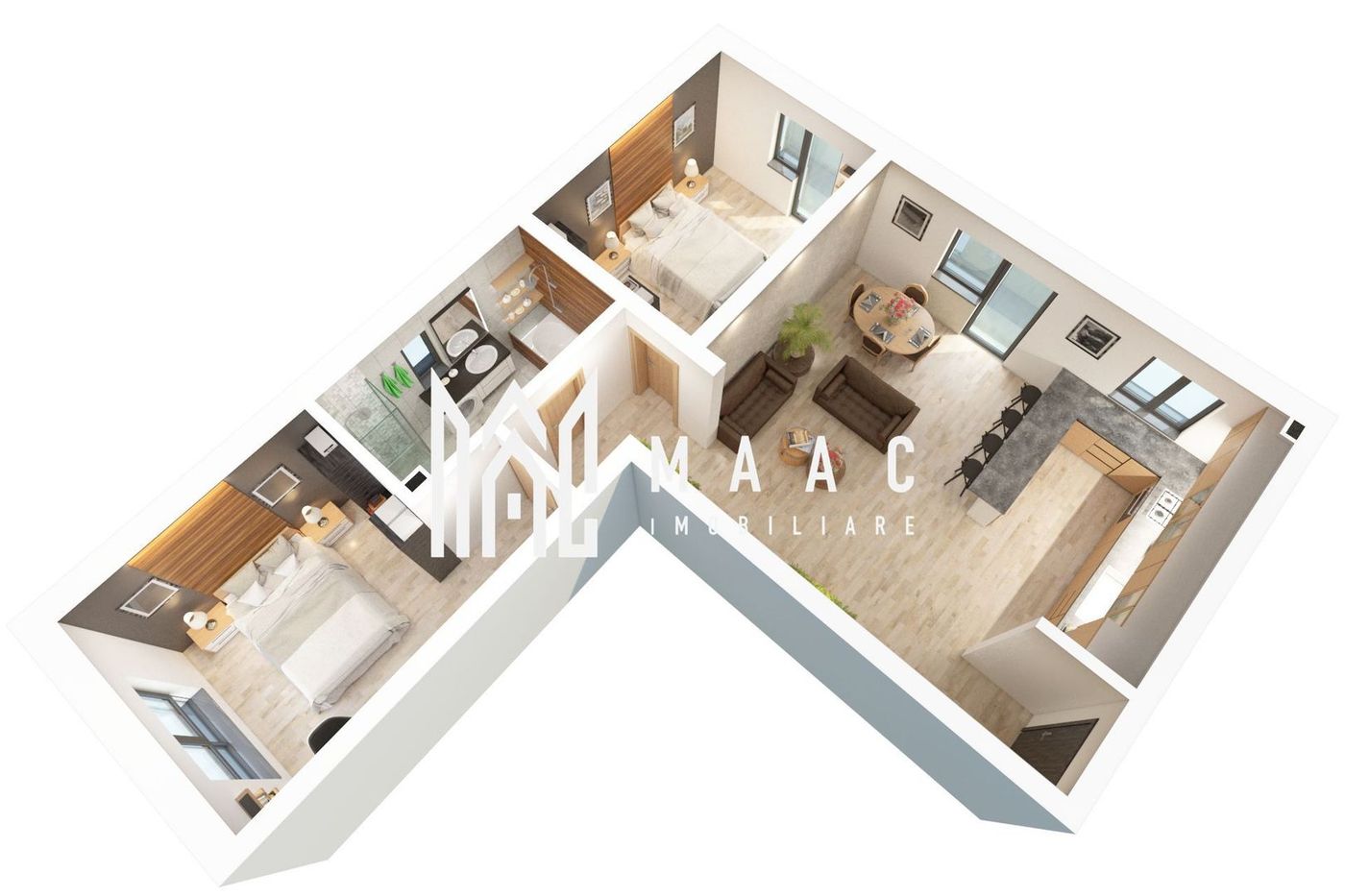 Comision 0% | Apartament 3 Camere | Etaj 3 | Balcon - foto 7