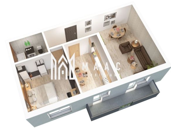 Apartament 3 camere | 61.2 MP| Gradin | Loc de parcare | Predare 2026 - Imagine principala