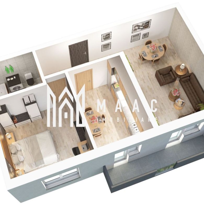 Apartament 3 camere | 61.2 MP| Gradin | Loc de parcare | Predare 2026 - Imagine principala