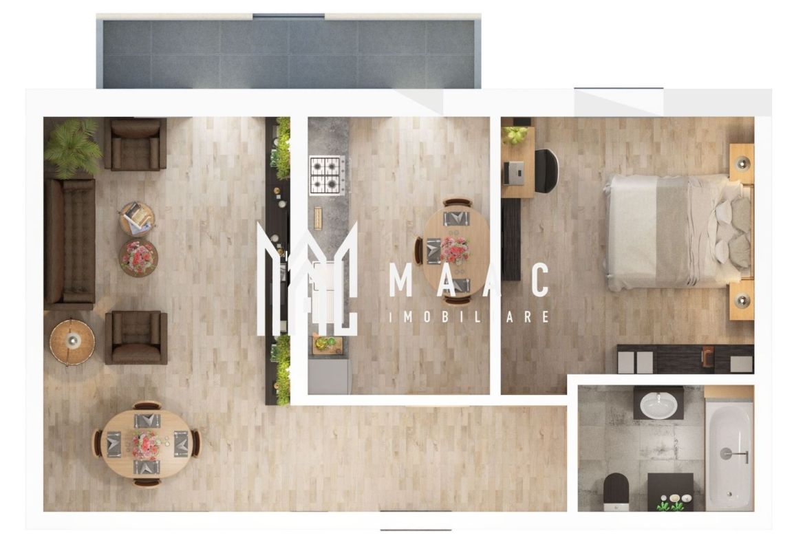 Apartament 3 camere | 61.2 MP| Gradin | Loc de parcare | Predare 2026 - foto 2