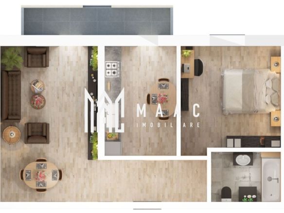 Apartament 3 camere | 61.2 MP| Gradin | Loc de parcare | Predare 2026 - foto 2