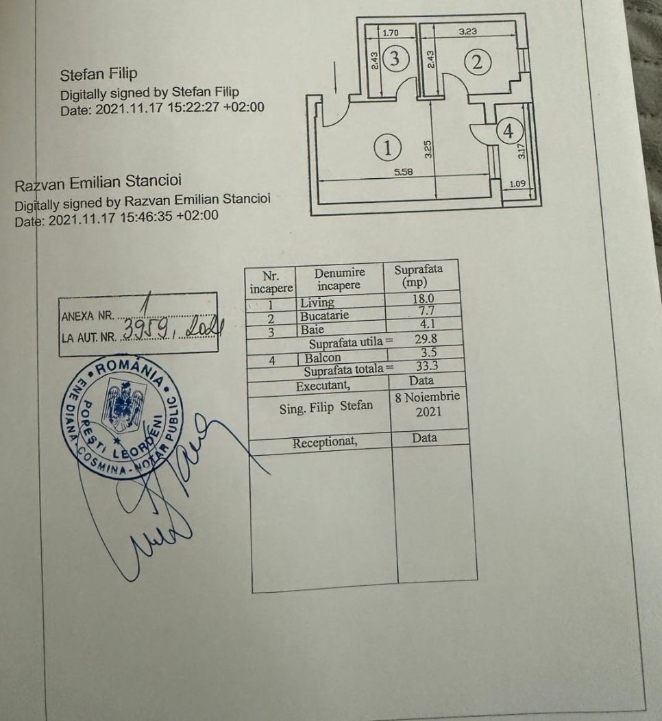 Garsoniera de Vanzare – 33 mp – Zona Drumul Fermei